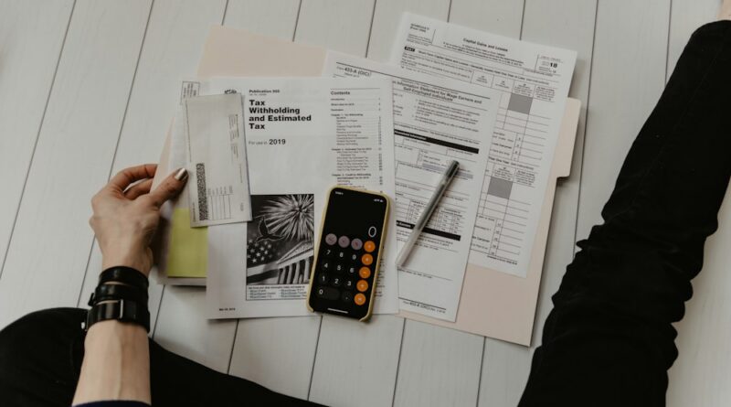 ABD vergi beyannamesi hesaplaması, hesap makinesi ve finansal gelir tablosu
